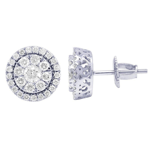 10K Yellow Gold Plated Luxury Lab Grown Diamond <b>Stud</b> Earrings Statement Jewelry for Men Women Party Wear Gift Style - Product Image 1
