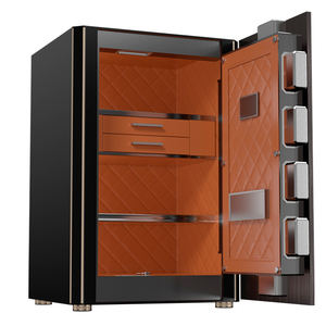 Coffre-fort électronique biométrique en acier, étanche, avec lecteur NFC, pour bouteilles, boissons, boissons gazeuses, boissons chaudes, boissons froides, boissons alcoolisées, boissonsgazeuses, boissons              alcoolisées, bois - Product Image 6