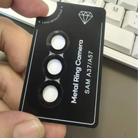 Protection d'objectif en métal facile à installer pour Samsung Galaxy A57 A37, film de protection d'objectif de caméra arrière en verre trempé anti-rayures