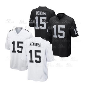 Nouvelle Saison <span class=keywords><strong>Rookie</strong></span> 15 # Maillot Fernando Mendoza pour homme, jeune homme et femme 98 # Crosby 2 # 89 # Maillot de football américain cousu Bowers Las Vegas - Product Image 1