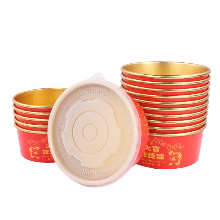 Good sealing performance paper bowls soup packing box with lid