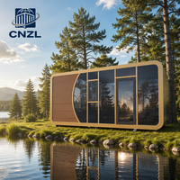 Maison Capsule Préfabriquée 20ft 40ft, Cabine Portable Apple, Pod de Bureau Mobile, Hôtel Extérieur