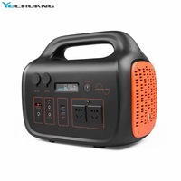 Station d'alimentation solaire haute puissance 500W pour usage domestique et extérieur, alimentation mobile d'urgence pour appareils électroménagers, entrée 12V, sortie 0.5A