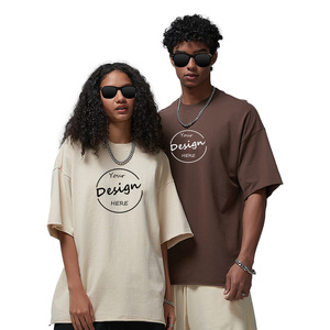 Personalizable 100% algodón lavado con ácido Vintage Camiseta de gran tamaño para los hombres de alta calidad estilo de piedra en blanco - Product Image 2