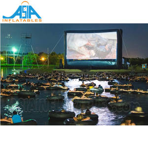 Impermeable piscina al aire libre pantalla de cine con proyector - Product Image 3