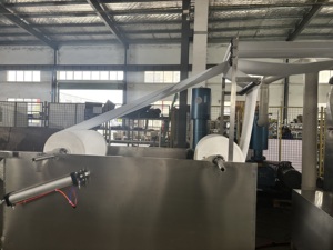 Mesin kertas lipat tidak ditenun/W, mesin serbet kertas katun wajah, mesin pemotong lipat kecepatan tinggi - Product Image 5