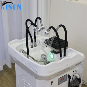 Lavabo Multifunzionale Kisen per Trattamenti alla Testa <span class=keywords><strong>con</strong></span> Doccia a Cascata e Serbatoio d'Acqua per Saloni di Bellezza - Product Image 3