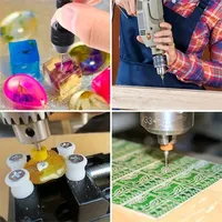 Lot de 10 mini-forets pour PCB de 0,3-3,0 mm, en carbure de tungstène, micro-forets hélicoïdaux en acier allié haute dureté Zorro/Sellena pour PCB, bois et plastique