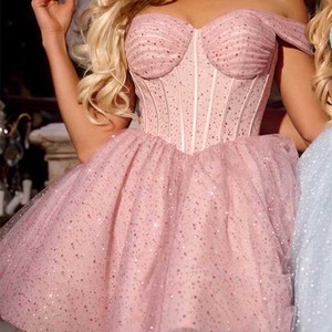 قبالة الكتف المعتوه أنبوب فساتين وداع rmatric مساء وردي أحمر حفلة موسيقية فستان حملة مثير الساتان فساتين السهرة القصيرة - Product Image 1