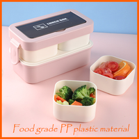 Lonchera Bento de Estilo Japonés, Linda y de Diseño Reciente, con 3 Compartimentos, Apta para Microondas, Hermética y Resistente a Fugas, para Adultos