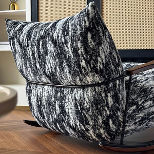 AOMISI <span class=keywords><strong>CASA</strong></span> Style nordique maison tissu canapé simple chaise berçante moderne Relax salon fauteuil bras Accent chaise pour salon - Product Image 4