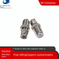 Adaptador de Conector RF de Cobre Niquelado Tipo F a SMA Macho, Conector F-SMA-JK Hembra a Macho, Categoría de Producto: Otros Conectores
