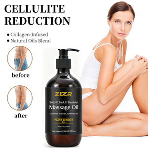 Huile de massage anti-cellulite hydratante et raffermissante pour le corps, aux graines de collagène, marque privée, soin essentiel pour la peau - Product Image 1