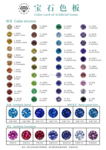 Bán buôn 3mm 12mm 5A + chất lượng màu hoa oải hương vòng Zircon Kim Cương Tổng hợp đá quý lỏng CZ Đá vòng cắt Cubic Zirconia - Product Image 6