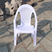 Chaise en plastique blanche portable empilable pour adulte, chaise de jardin, chaise longue d'extérieur, fauteuil pour mariage, fête, banquet, événement