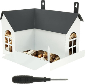 JH-Mech Mini Chipmunk extérieur écureuil banc de pique-nique mangeoires avec table mangeoire d'écureuil pour accrocher à l'extérieur de l'<span class=keywords><strong>arbre</strong></span> - Product Image 1