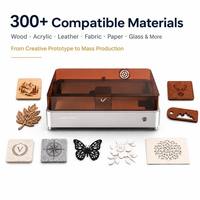 Grabador y Cortador Láser de Escritorio de 20W, Máquina de Grabado y Corte Láser de 400x380mm para Madera, Acrílico, Cuero, Bricolaje