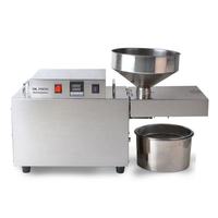 Presse à huile miniature en acier inoxydable de 8 kg/h pour l'extraction d'huile de sésame, d'arachide et d'olive, adaptée à un usage domestique