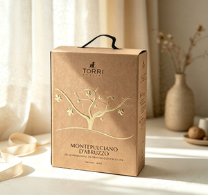 Vino Tinto Seco Orgánico Montepulciano D'Abruzzo DOC, 3L, en Caja BIB, Vino Italiano de Mesa - Product Image 1