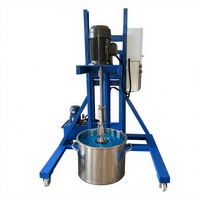 Agitateur-mélangeur vertical électrique 4 kW 1000 L en acier inoxydable/acier au carbone à vitesse variable pour shampoing liquide