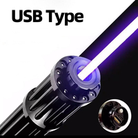 Pointeur laser bleu USB Type B017 longue portée 450 nm, best-seller transfrontalier