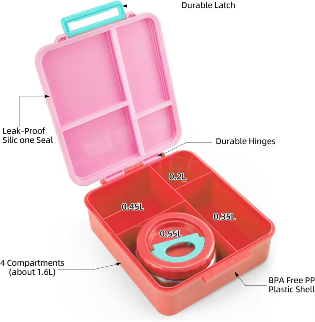 R AOHEA Nouvelle boîte à lunch Bento brevetée F52
