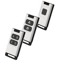 Télécommande de portail sans fil, interrupteur émetteur à code d'apprentissage EV1527 433 MHz, 4 boutons, télécommande automatique