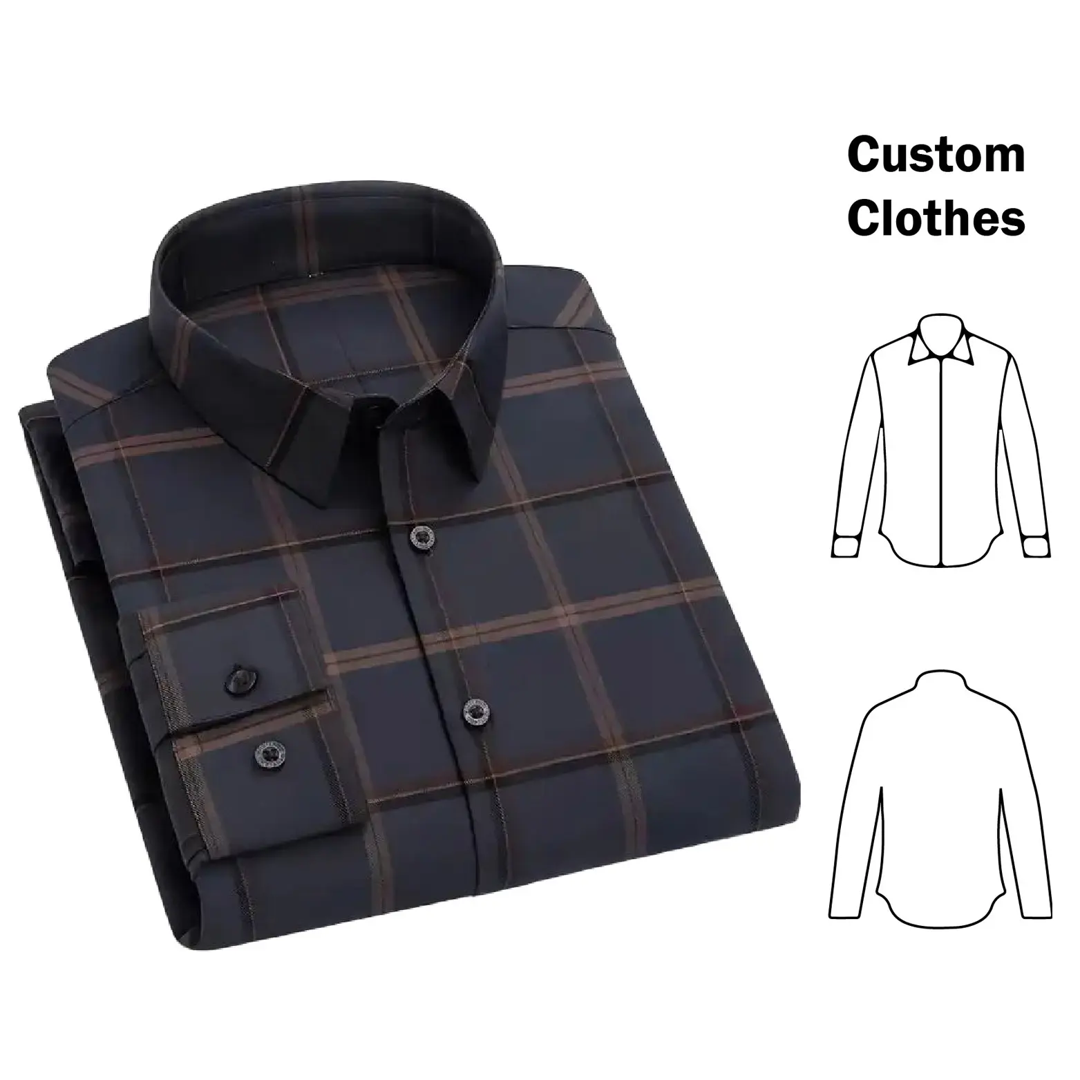 Hot Koop Nieuwe Stijl Plus Size Aangepaste Premium Cotton Lange Mouwen Slim Fit Casual Dress Shirt Voor Mannen