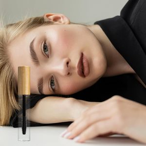 Mascara Lip Gloss <b>Lipstick</b> Tube Container 8ml/10ml Glass Bamboo Screw Cap Square Shaped UV Printing <b>Custom</b> Logo Cosmetic OEM - Product Image 3