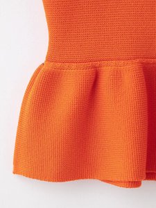 Taop & Za 2025 mùa xuân khí chất mới của phụ nữ vòng cổ không tay chín điểm váy ngắn HEM dệt kim hàng đầu 2142011 - Product Image 5