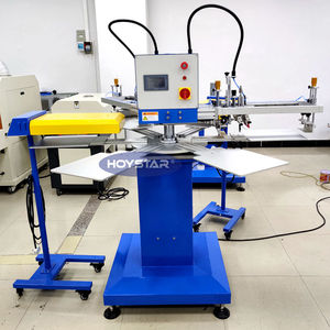 Mesa de serigrafía para camisetas, impresora de etiquetas rápida de 2 colores, impresora de etiquetas para prendas sin etiquetas, carusel para serigrafía automática de 6 estaciones - Product Image 4