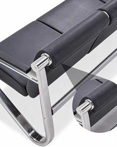Stainless Steel Triple Seating <b>Bench</b> Hospital Waiting Chair Clinic Lounge <b>Sofa</b> Public Multi-Seat Recessed <b>Bench</b> - Product Image 2