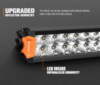 LIGHTFOX IP68 Off Road 4x4 Car 72W 12 inch Double Row Offroad LED Light Bar