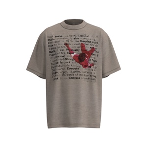 Camiseta de Verano, Nueva Colección, Estilo Urbano Americano, Hip-Hop, Marca de Moda, Diseño Creativo con Serigrafía, 100% Algodón para Hombre - Product Image 3