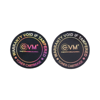 Étiquette de sécurité holographique mate imperméable anti-effraction, impression personnalisée de logo couleur pour sceau de garantie, imprimante, cartouche de toner