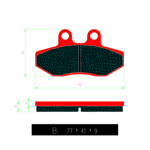 Venta directa de fábrica de pastillas de freno delanteras y traseras para motocicleta Almohadilla de fricción para motocicleta PIAGGIO <span class=keywords><strong>X7</strong></span> MP3 Hybrid <span class=keywords><strong>X7</strong></span> 300 <span class=keywords><strong>Evo</strong></span> FA418 - Product Image 5