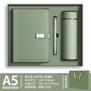 Customizable Business Gift <b>Box</b> <b>A3</b> A5 Leather Notebook Pen 100 Sheets Personalized Logo Printed Organizer Cup Included - Product Image 4