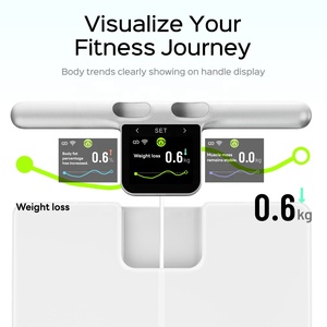 Báscula Digital Inteligente para Baño con Análisis de Grasa Corporal, WIFI, ITO, <span class=keywords><strong>Blanca</strong></span>, con Vidrio Templado y 8 Electrodos - Product Image 2