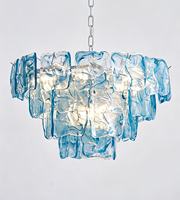 Lustre en verre de Murano de luxe, très vendu, hauteur réglable, garantie 3 ans, pour villa, salon, chambre, LED moderne