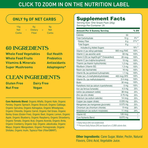 Gummies Solilan aux Antioxydants Naturels, Multivitamines et Minéraux – Plus de 60 Aliments Entiers, Fruits, Légumes et Superaliments Biologiques – Complément Alimentaire - Product Image 2