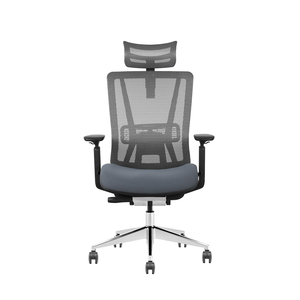 Sang trọng hiện đại điều hành Ghế văn phòng Ergonomic máy tính làm việc lưới vải xoay thiết kế với điều chỉnh tựa đầu bọt Trung Quốc - Product Image 3