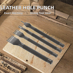 Black Diamond <b>Leather</b> <b>Punch</b> Tool Set Stitching <b>Hole</b> <b>Punch</b> 1 2 4 6 Prong Manual Leatherworking <b>for</b> Belt Making - Product Image 2