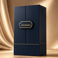Boîte d'emballage de parfum de luxe avec logo personnalisé, design à double porte magnétique, boîte de parfum, emballage de flacon de parfum
