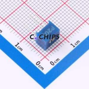 ตัวต้านทาน/โพเทนชิโอมิเตอร์แบบปรับได้สำหรับ3362P-205-3H ผ่านชิ้นส่วนรู (THT)-3P, ตัวต้านทาน7x6.8มม. 10% 2mOhm 500 250mw PPM/℃ - Product Image 1