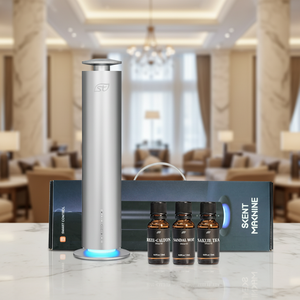 ホールハウスアロマデザイナー高級フレグランスオイル＆セントエッセンシャルオイル電池式タワーエアホームセントディフューザー米国倉庫 - Product Image 1