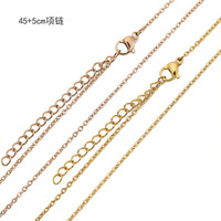 Chaîne en gros en acier inoxydable doré, chaîne fine étanche en forme de O, fourniture de bijoux DIY pour accessoires de pendentifs en pierres précieuses