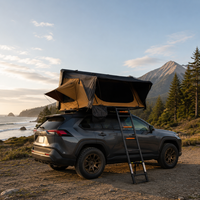 Tente de toit rigide en alliage d'aluminium pour 2-3 personnes, toutes saisons, pour SUV, installation rapide et automatique, imperméable, pour les voyages en plein air