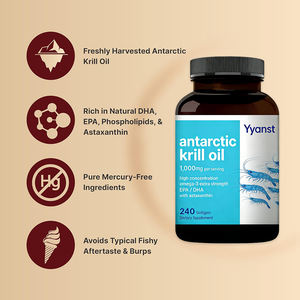 OEM/ODM Huile de Krill de l'Antarctique Bio à Haute Concentration d'Oméga-3 Extra Forte pour le Soutien Immunitaire, la Santé des Yeux et des Articulations en Capsules Molles - Product Image 3