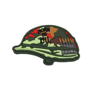 Badge d'identification international tendance de haute qualité pour casque, en PVC souple 3D, personnalisable, taille 8,5x5cm, avec épingle de sécurité pour brassard - Product Image 1