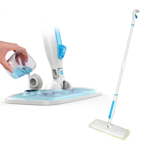 Efficient Microfiber Spray Mop for Floor Cleaning Dry Wet Wood Floor Flat Mop Cleaner with Washable Pads